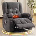 Swivel Rocker Recliner Chair with Massage and Heat M78247