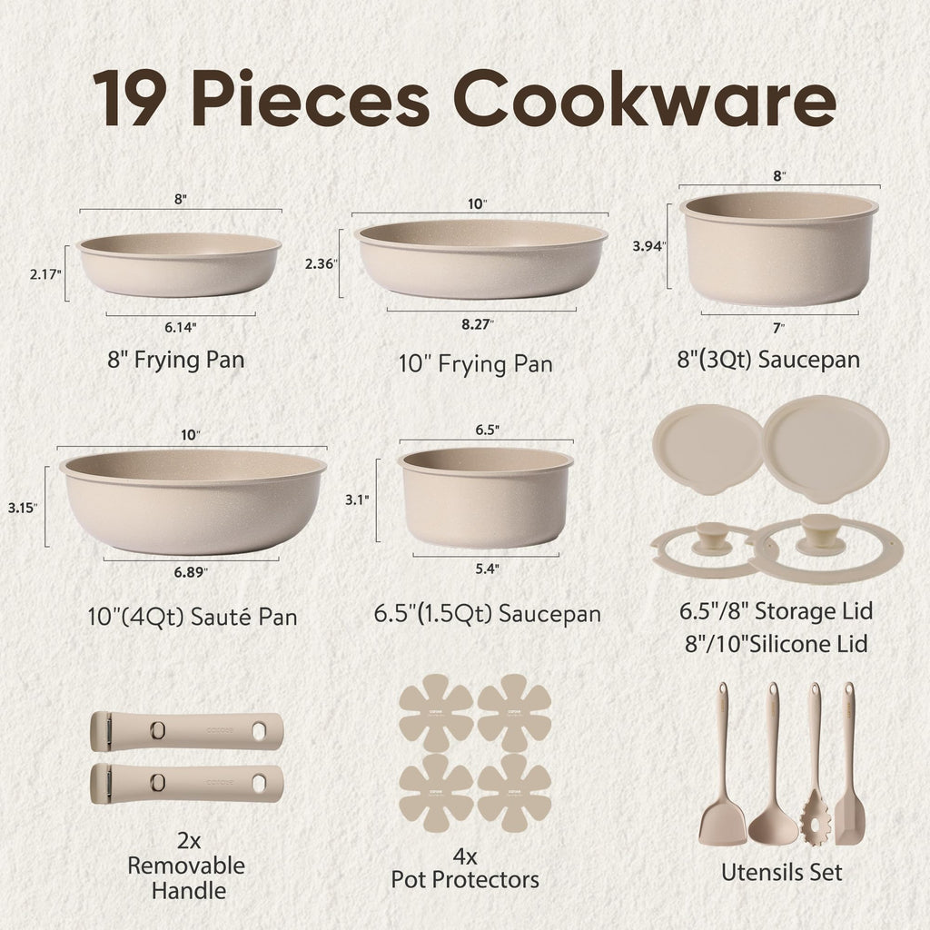 19 Pc Non Stick Cookware Set K2872