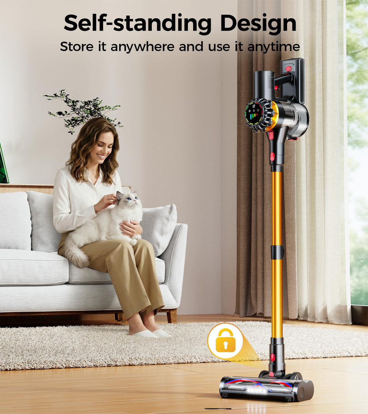 600W 50KPA 65Mins Cordless Stick Vacuum Cleaner A979