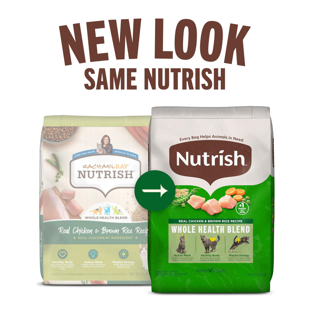 Chicken & Brown Rice Recipe Dry Cat Food 14 lb. Bag X208891