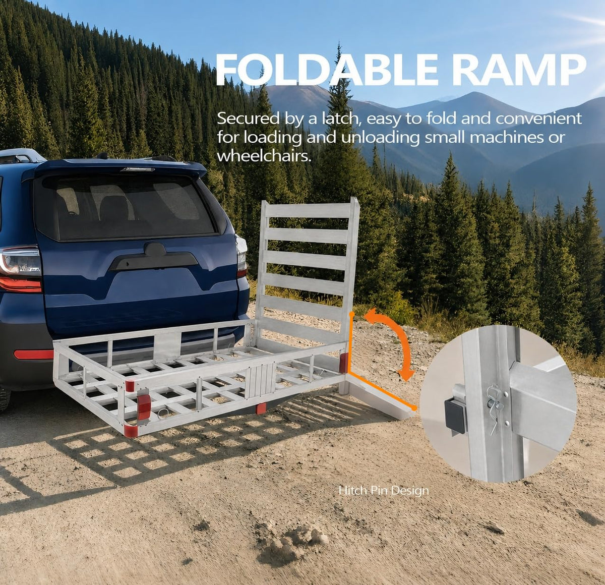 Hitch Cargo Carrier with Ramp G7254