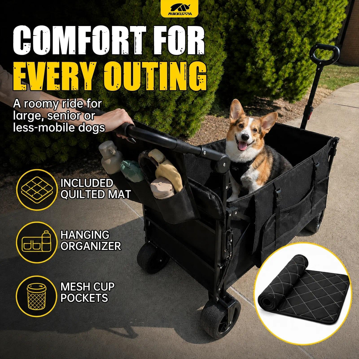 Folding Dog Wagon with Ramp D189