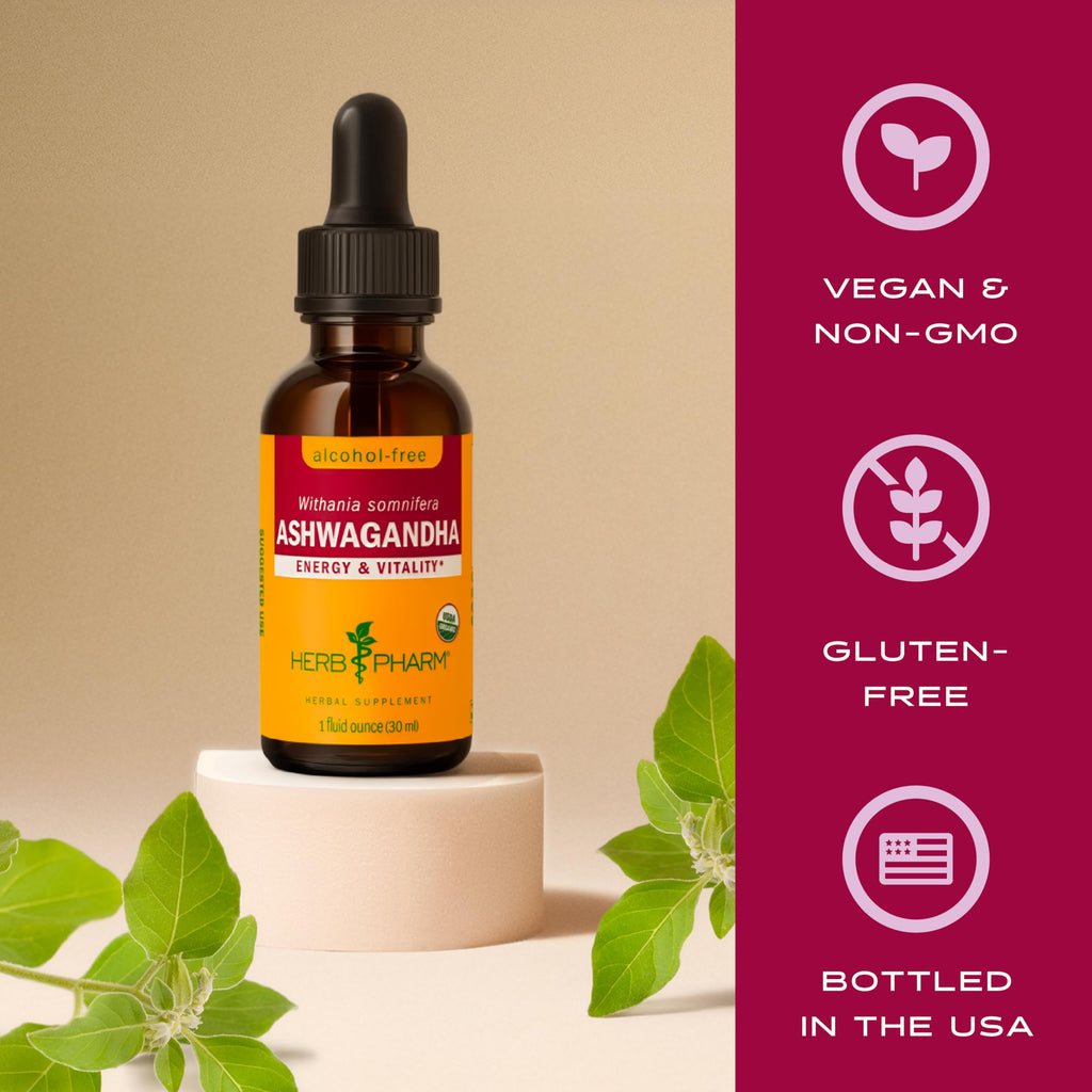Organic Alcohol-Free Ashwagandha Liquid Extract 1 Oz S8861