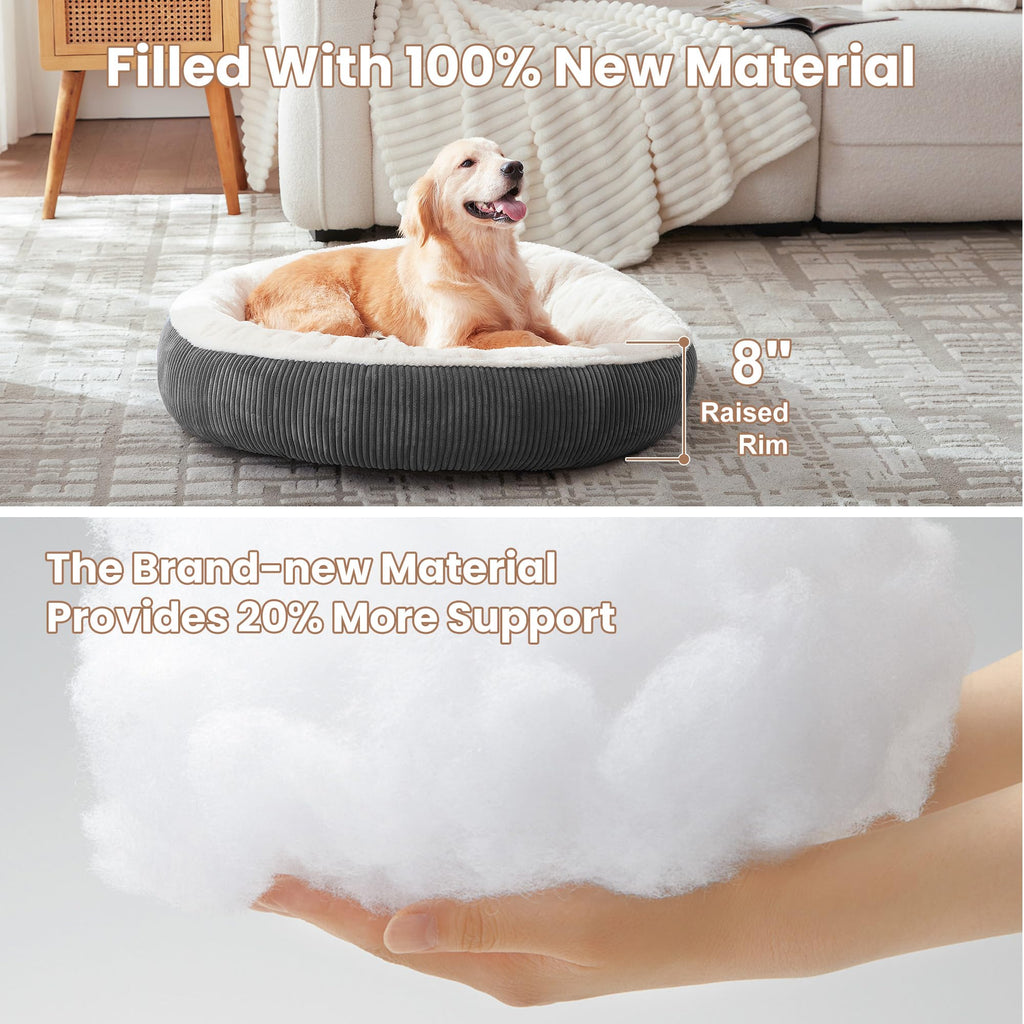 36 inches Dark Grey Donut Dog Bed A160326