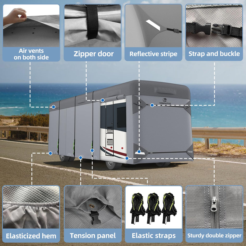 7 Layers Class A RV Cover with Straps G657871