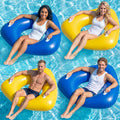 44" Large Triangular Inflatable Pool Float Tube G40779