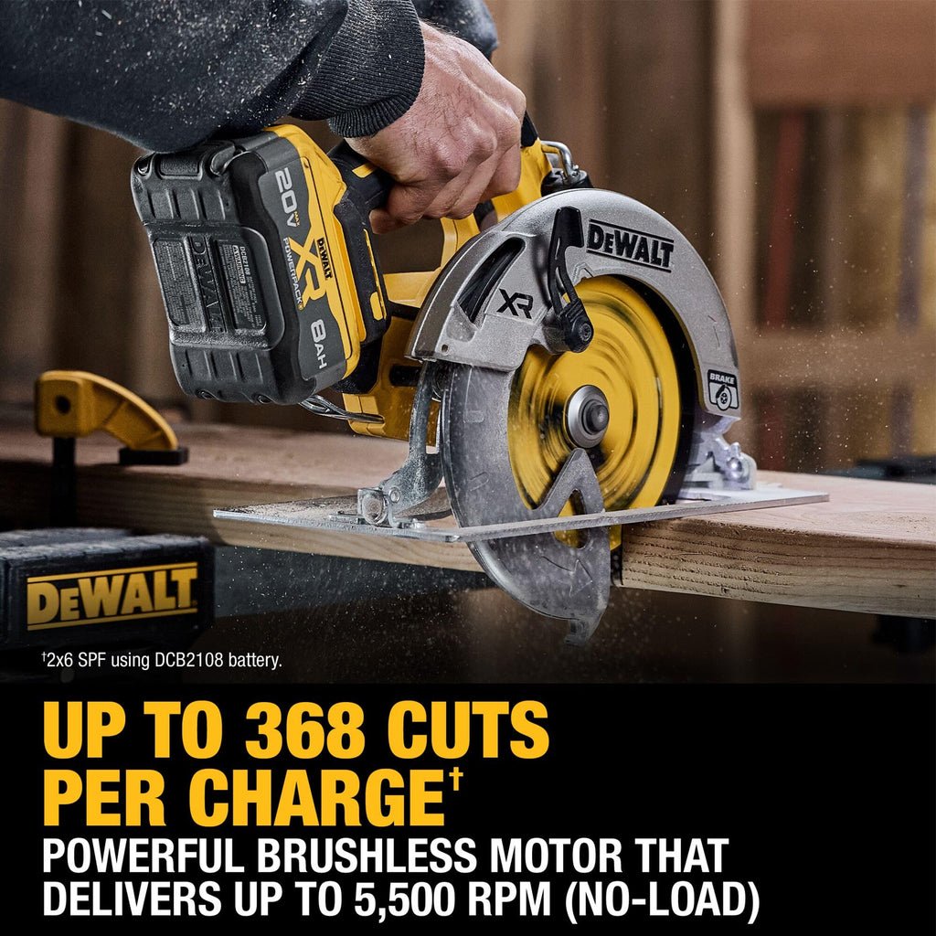 20V MAX XR Brushless Cordless 7-1/4 in. Circular Saw Kit with Battery and Charger V92042