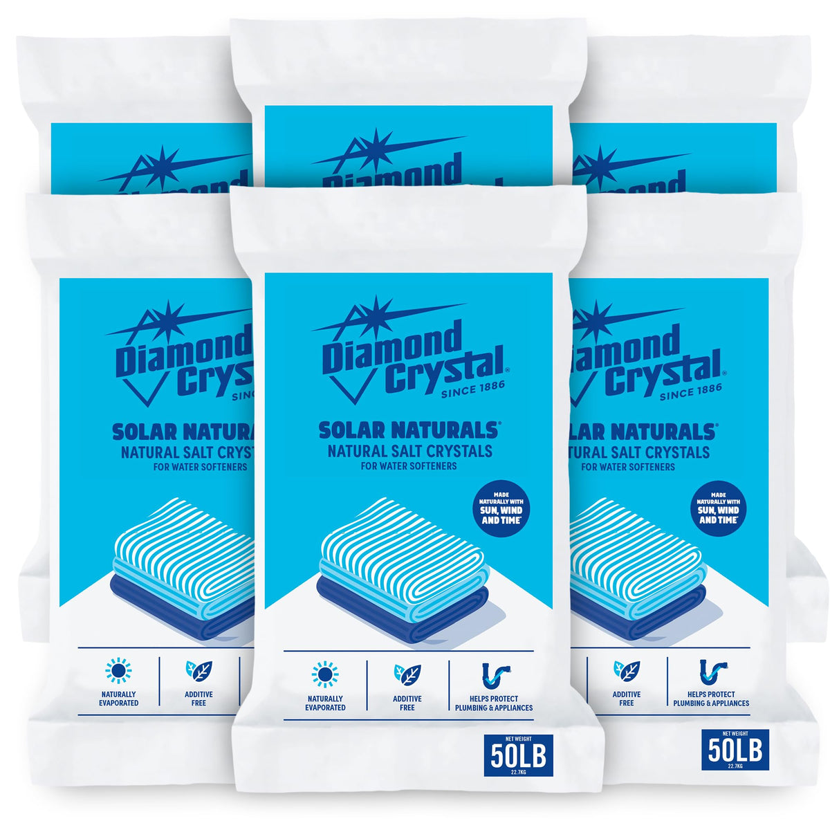 6 Pack Water Softener Salt, 40 lbs C26787