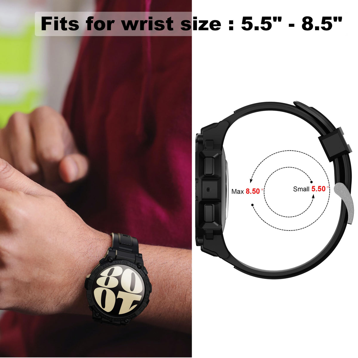 Samsung Galaxy Watch 6 Band 44mm 40mm with Case S663810