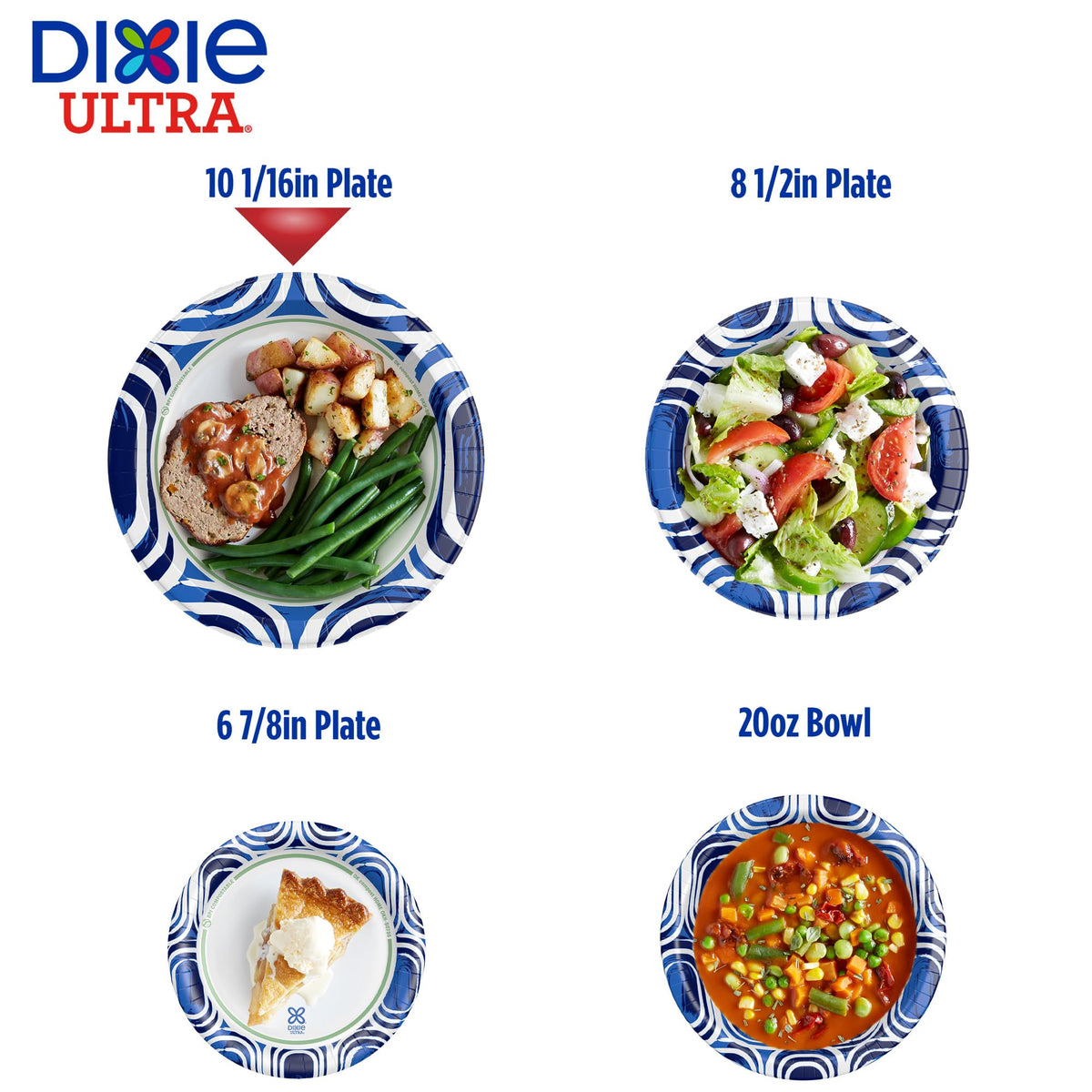 Large 10 Inch Heavy Duty Disposable Paper Plates B557