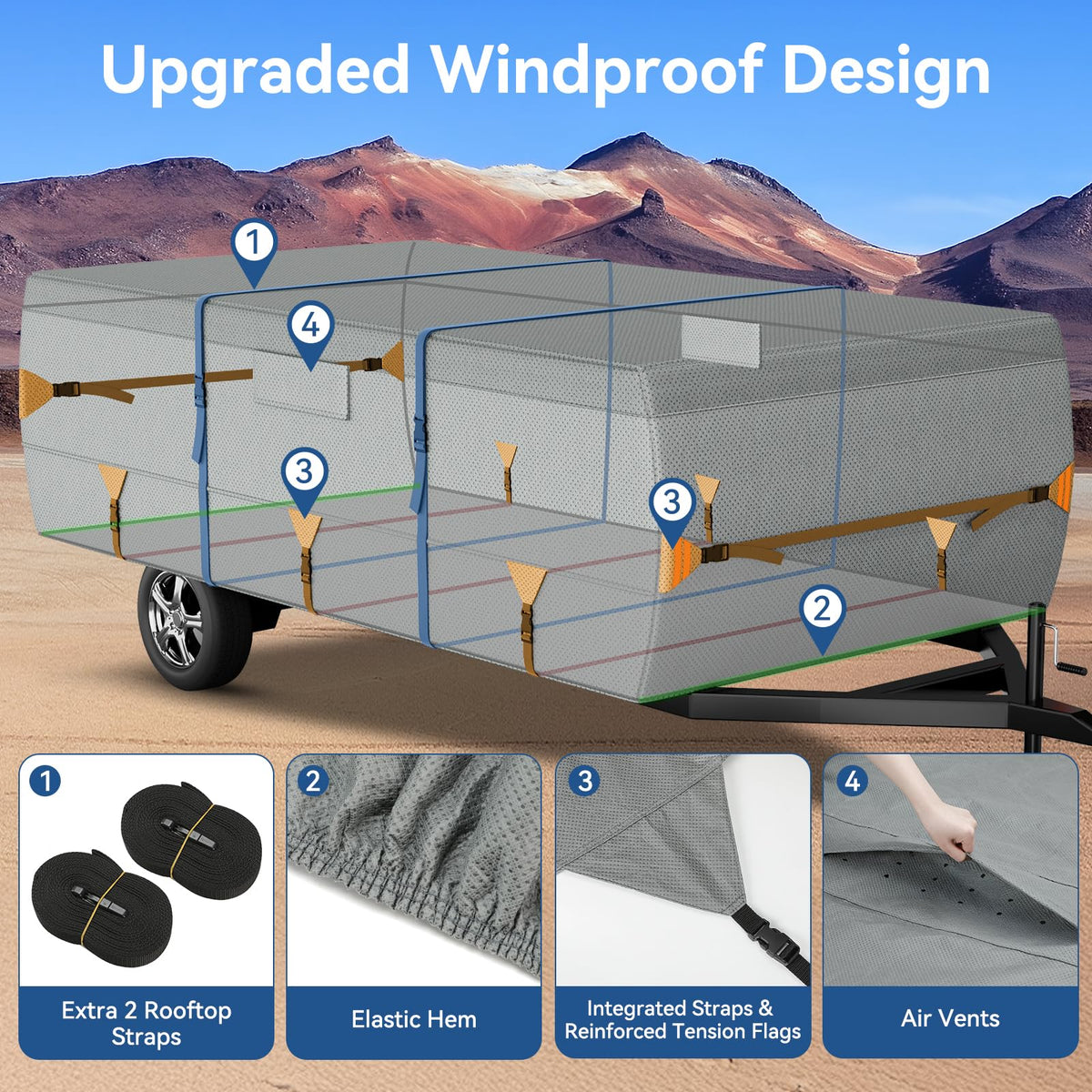 Non-Woven Pop Up Camper Folding Cover 14'-16' S113495