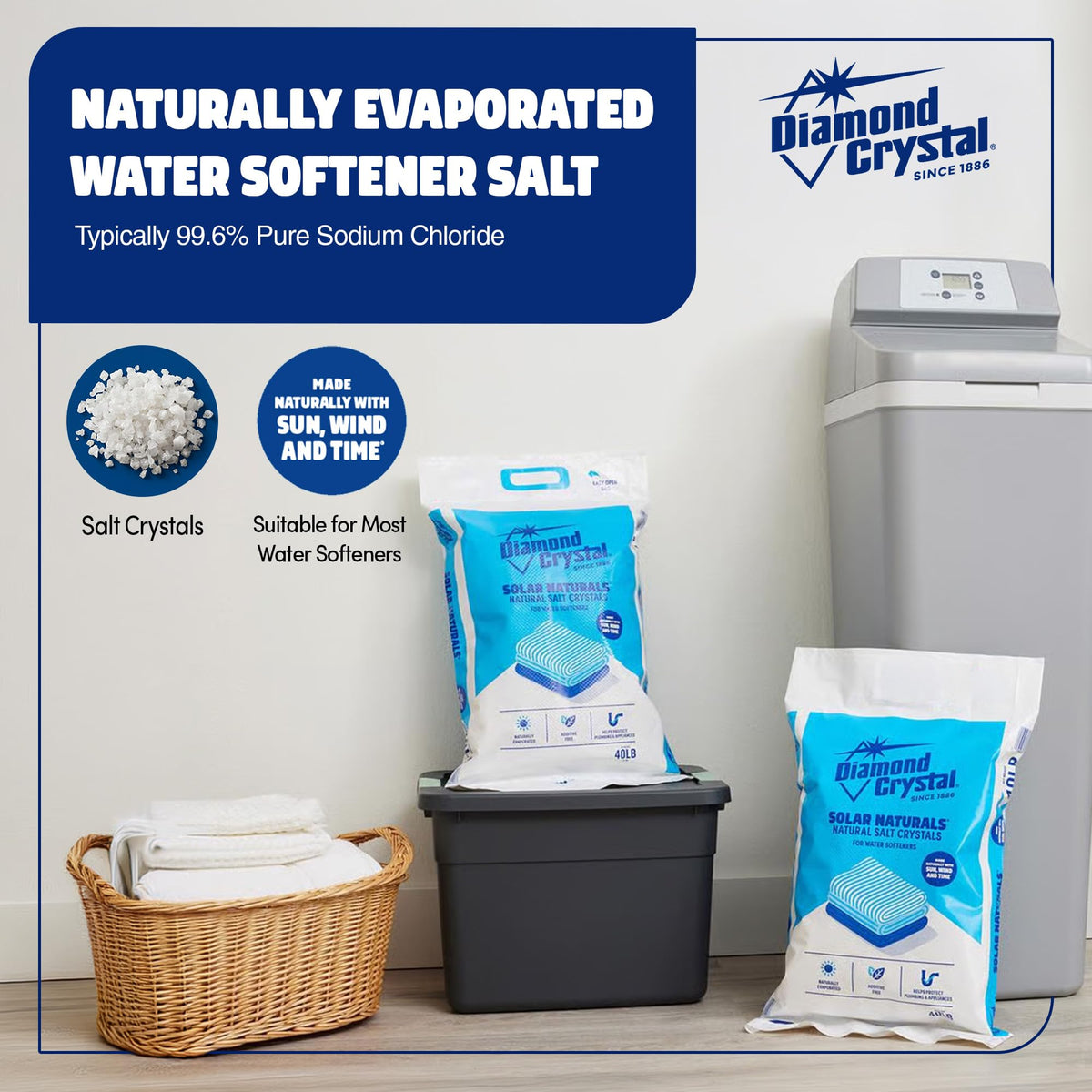 6 Pack Water Softener Salt, 40 lbs C26787