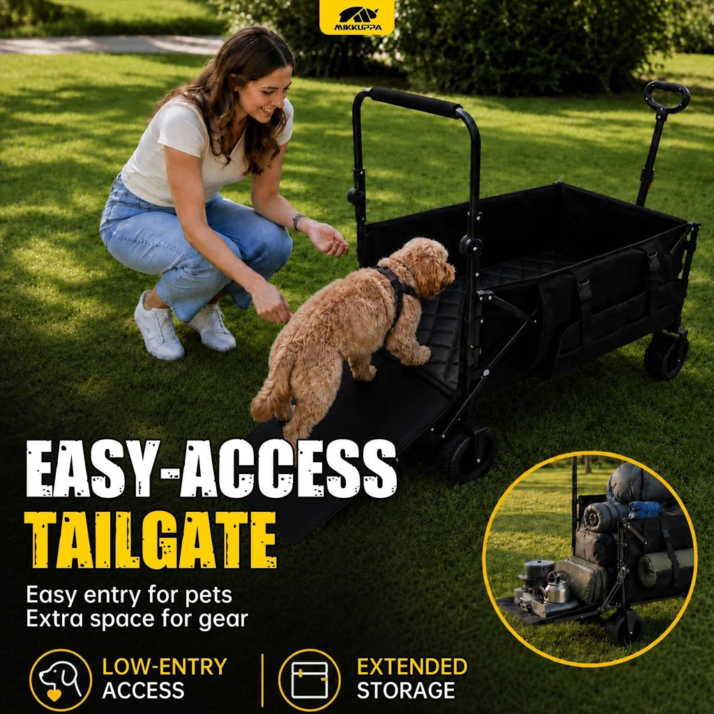 Folding Dog Wagon with Ramp D189