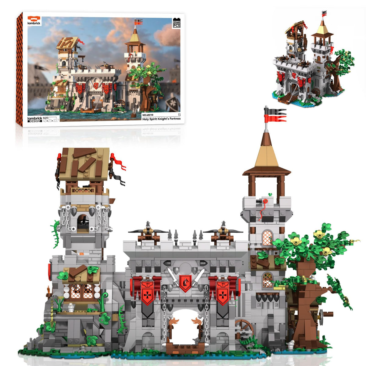 Building Set, 2 in 1 Architecture Model Kit Q378