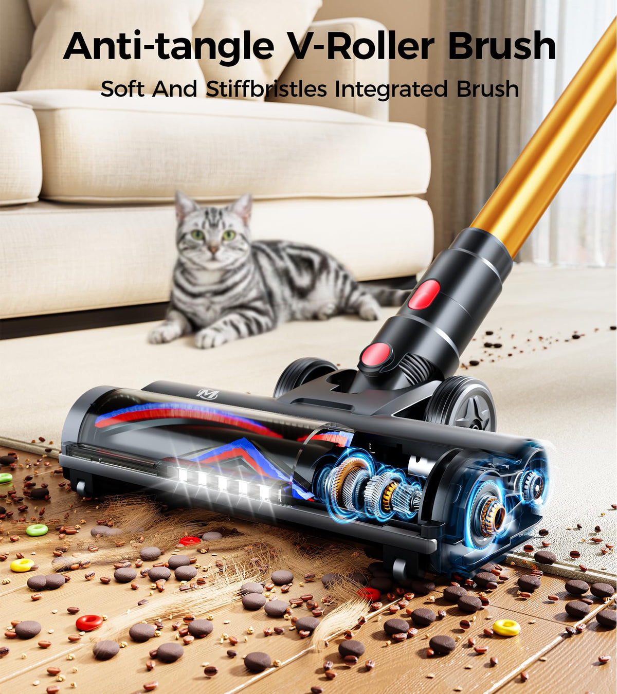 600W 50KPA 65Mins Cordless Stick Vacuum Cleaner A979