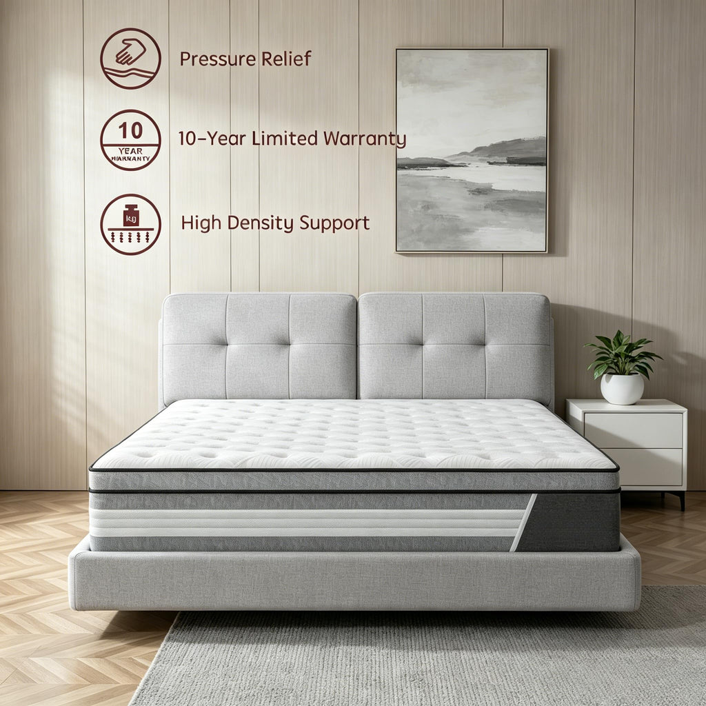 10 Inch Cooling Hybrid Full Mattress T58297
