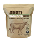 Collagen Peptide Powder, 1 lb, Hydrolyzed, Gluten Free, Grass Fed, Unflavored N602