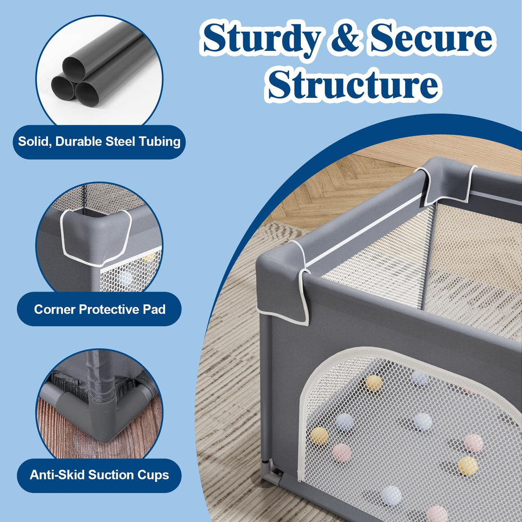 Small Playpen for Babies and Toddlers, 36"x36" Mesh F396048
