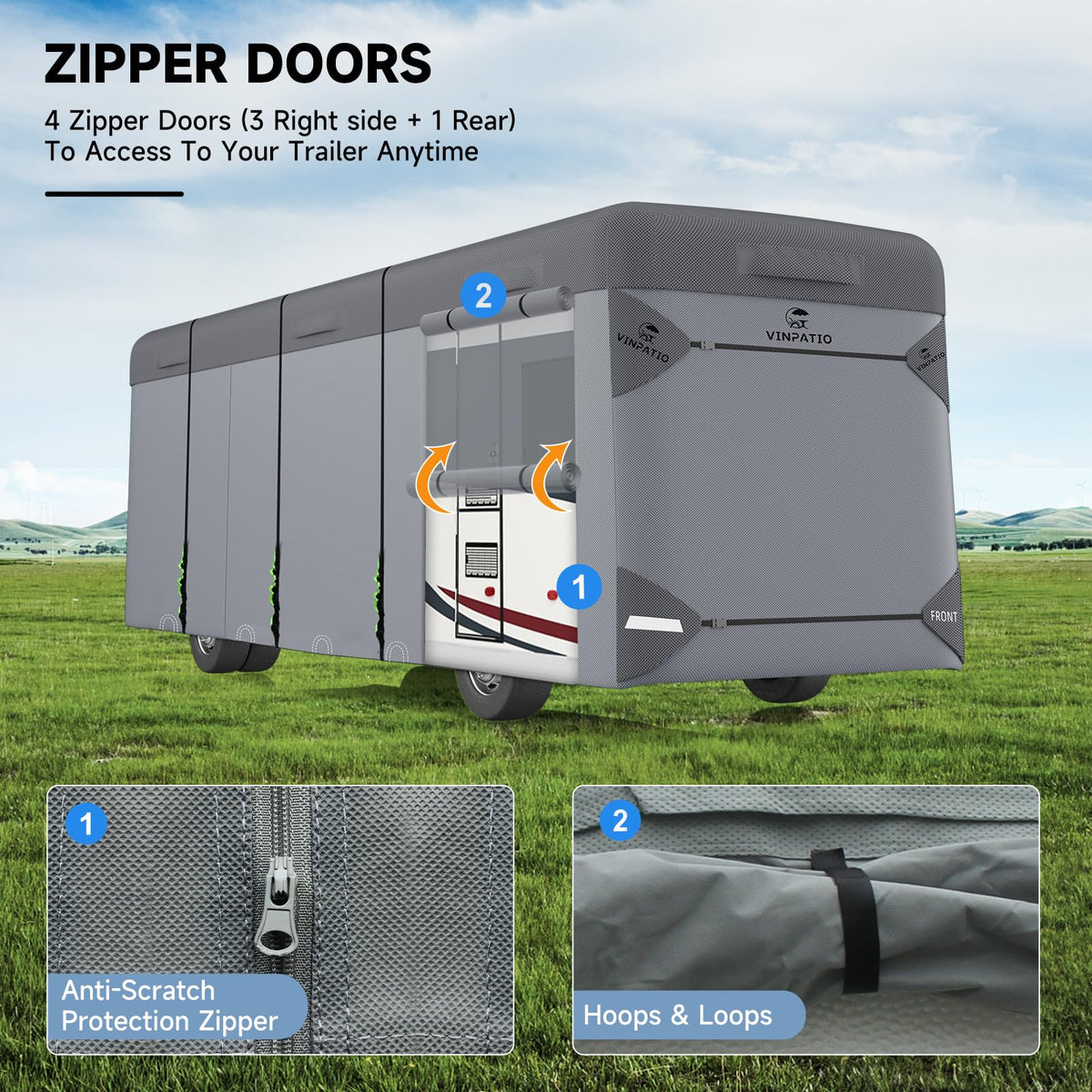 7 Layers Class A RV Cover with Straps G657871