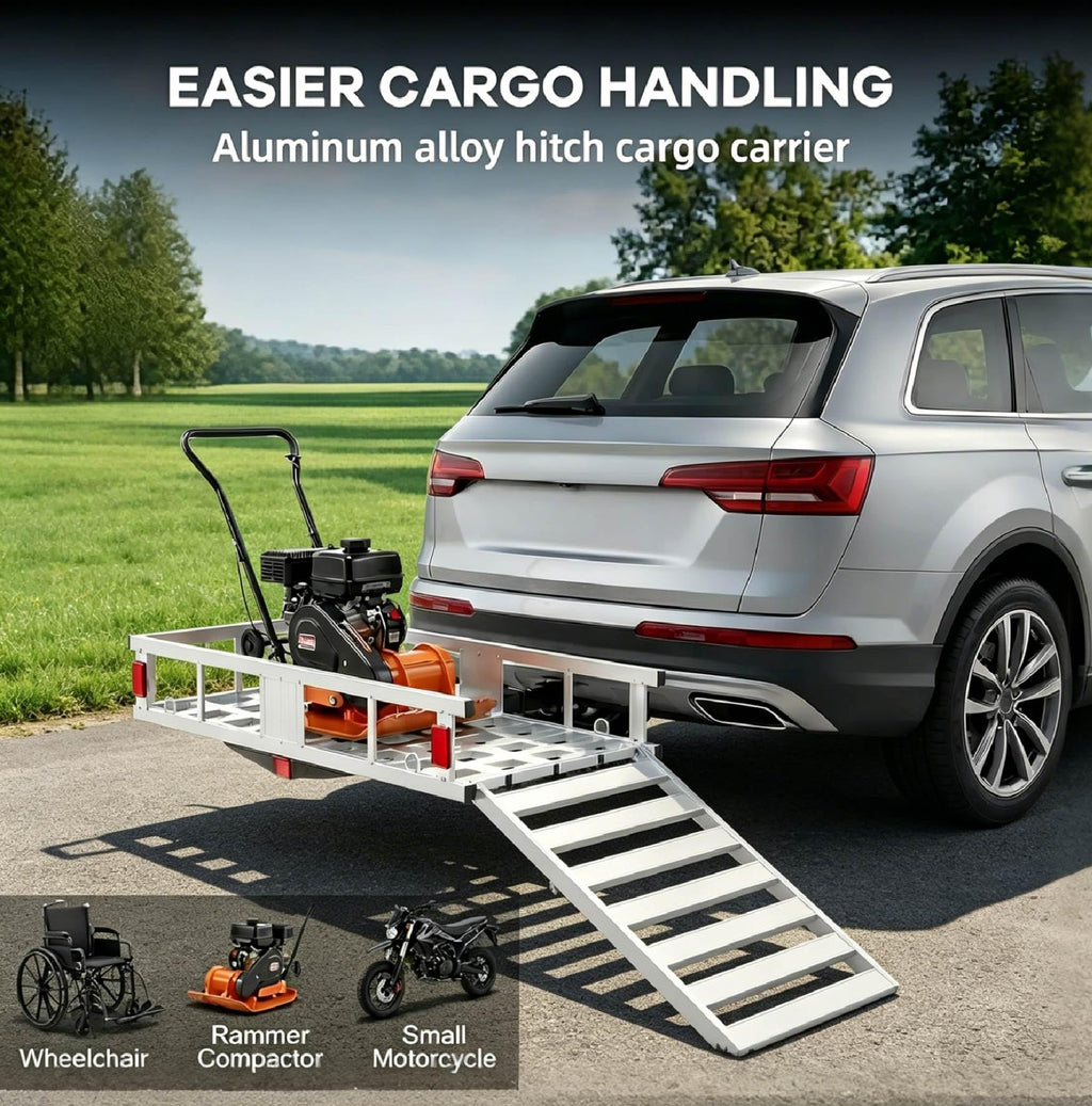 Hitch Cargo Carrier with Ramp G7254