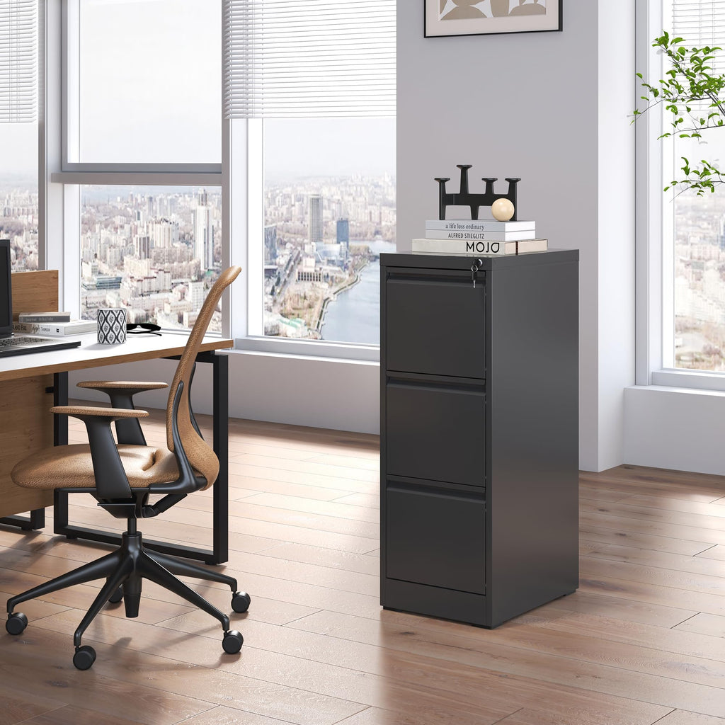 3 Drawer Metal File Cabinet with Lock D695272