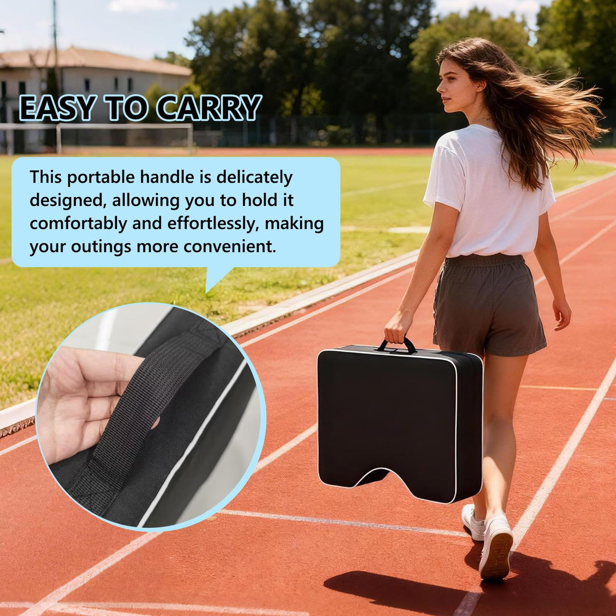 Waterproof Extra Thick 3.5" Portable Stadium Seat Cushions Y751308