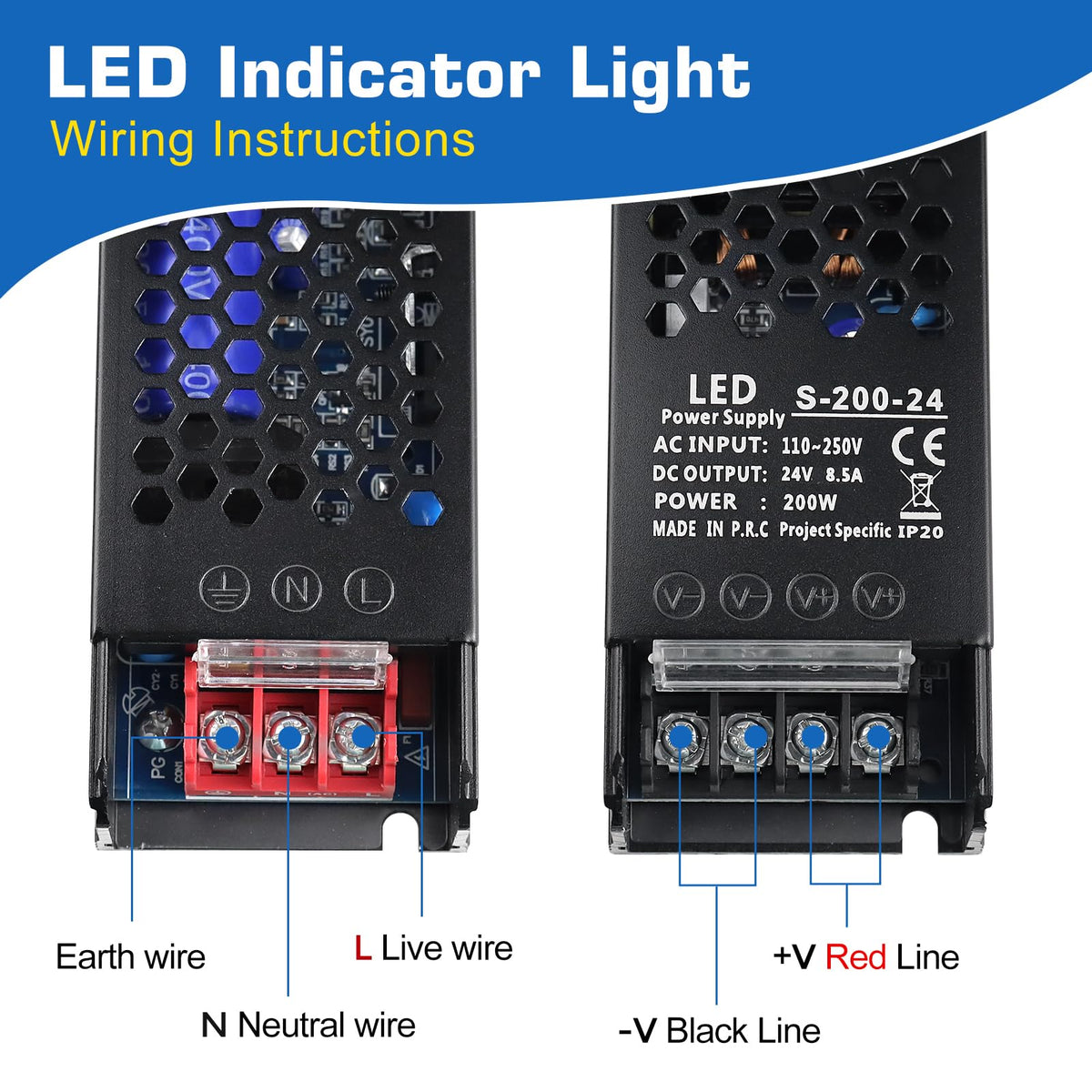 24V 200W 8.3A Constant Voltage LED Power Supply X253