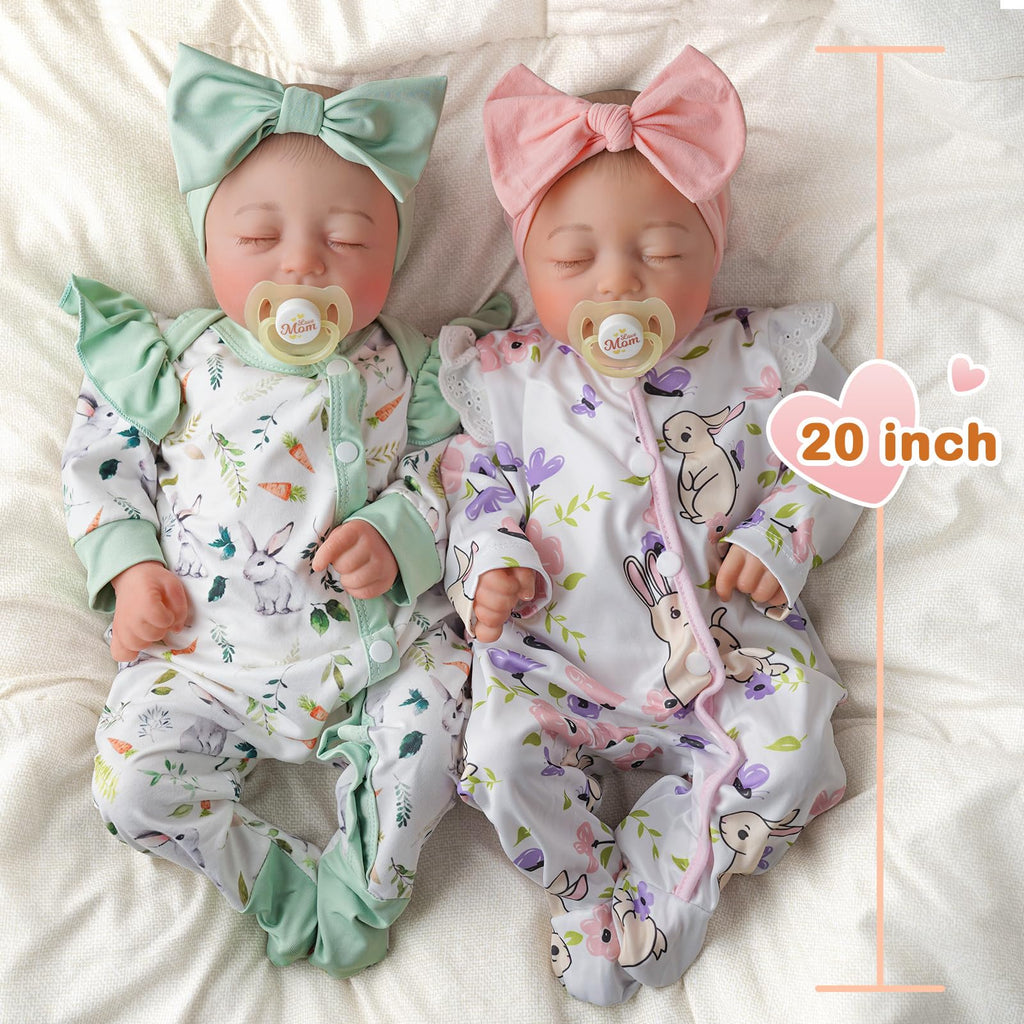 Lifelike Reborn Baby Dolls Twins 20 inch C83694