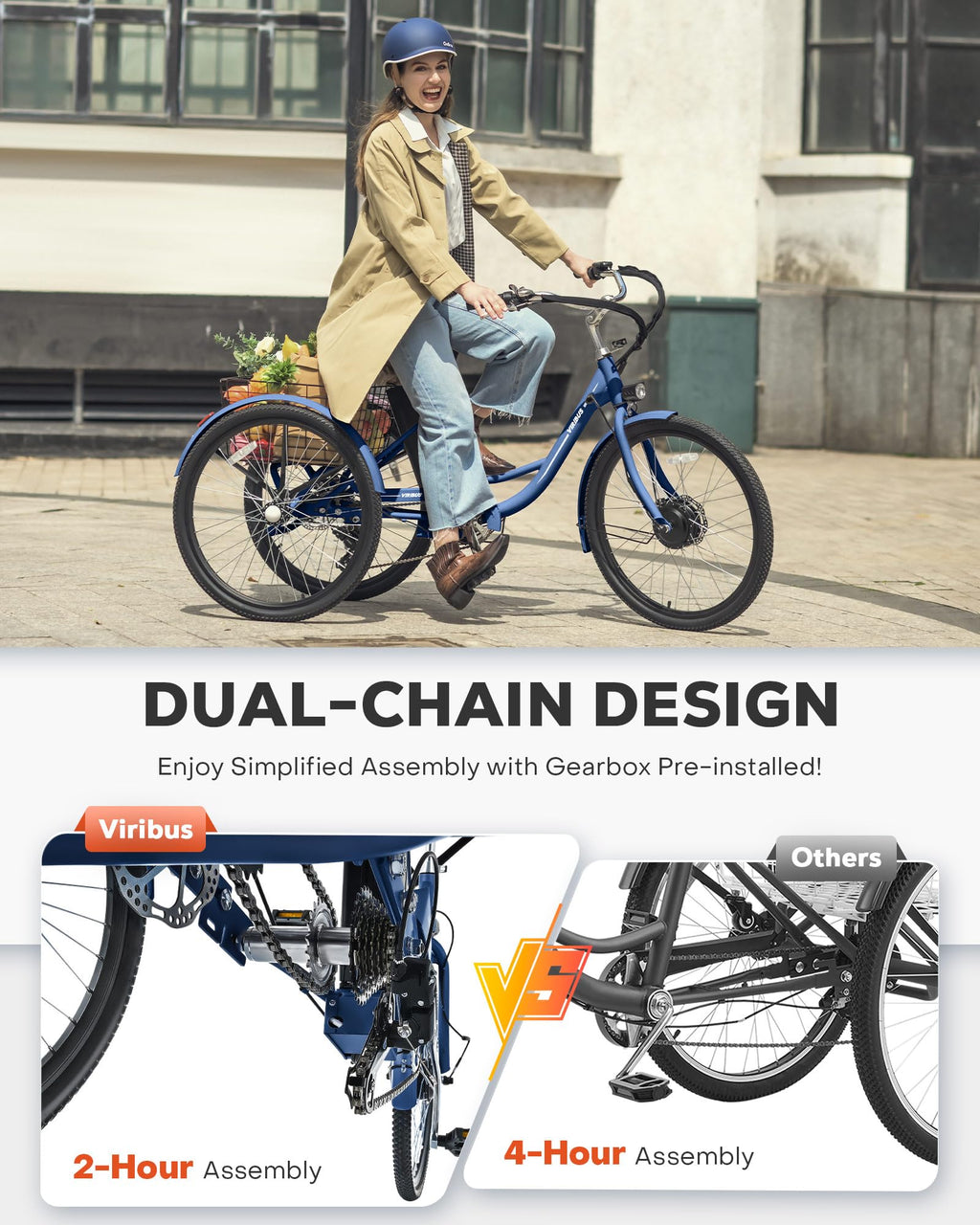 Electric Trike 7 Speed L241107
