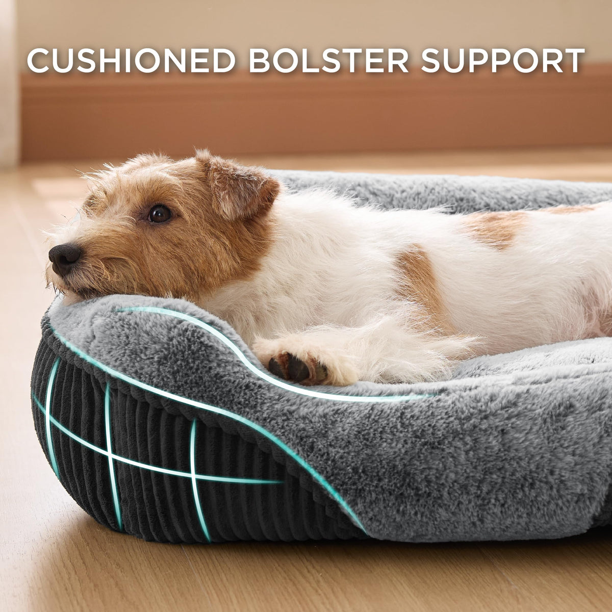 Washable Dog Bed Small Medium Size 25x21x7in D582