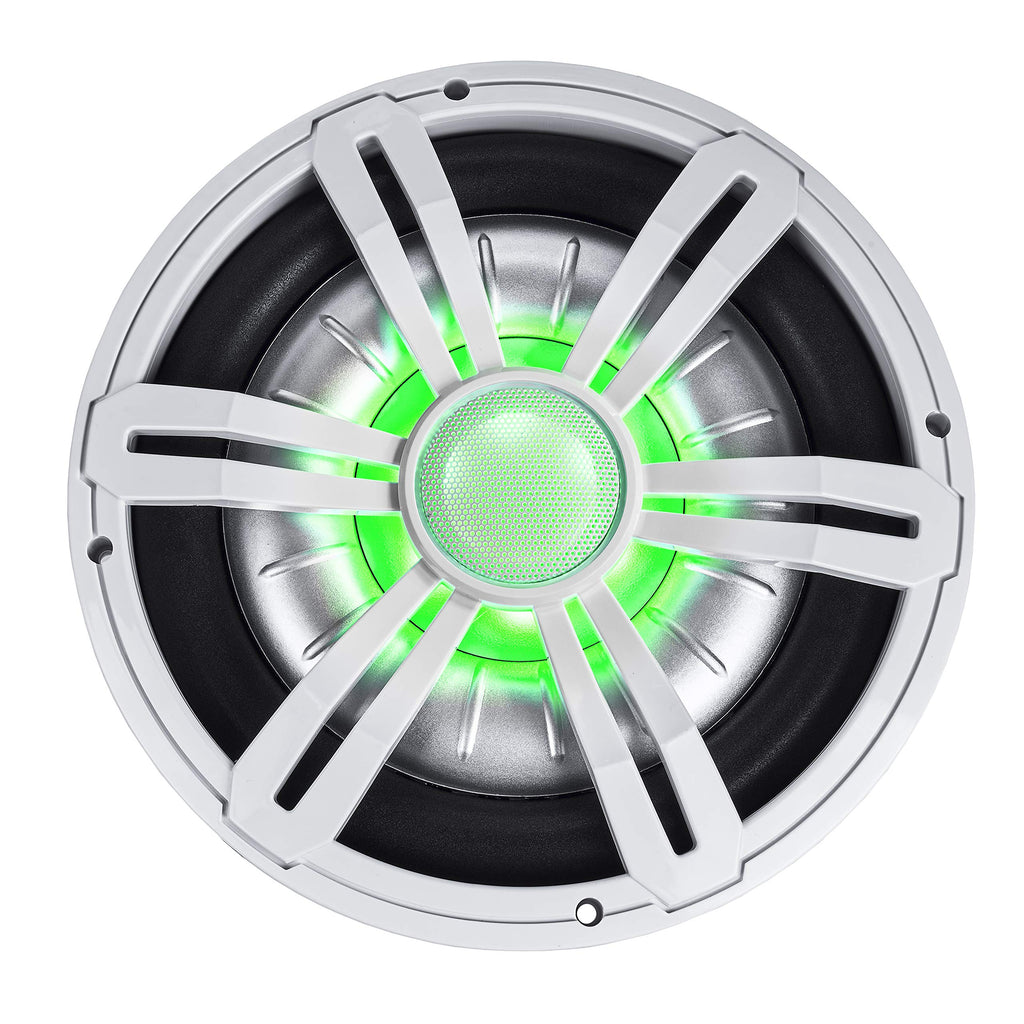 800W Peak 10" Shallow Marine Subwoofer with LED Lighting L2895