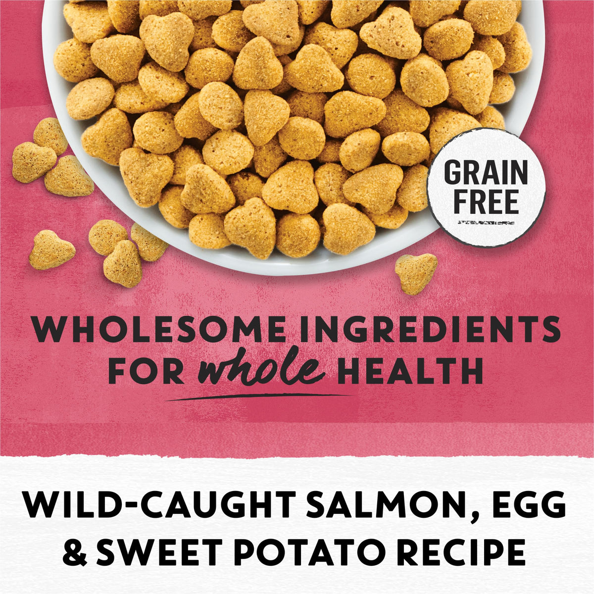 Grain Free Dry Cat Food Salmon, Egg and Sweet Potato Recipe 11 lb. Bag I80960