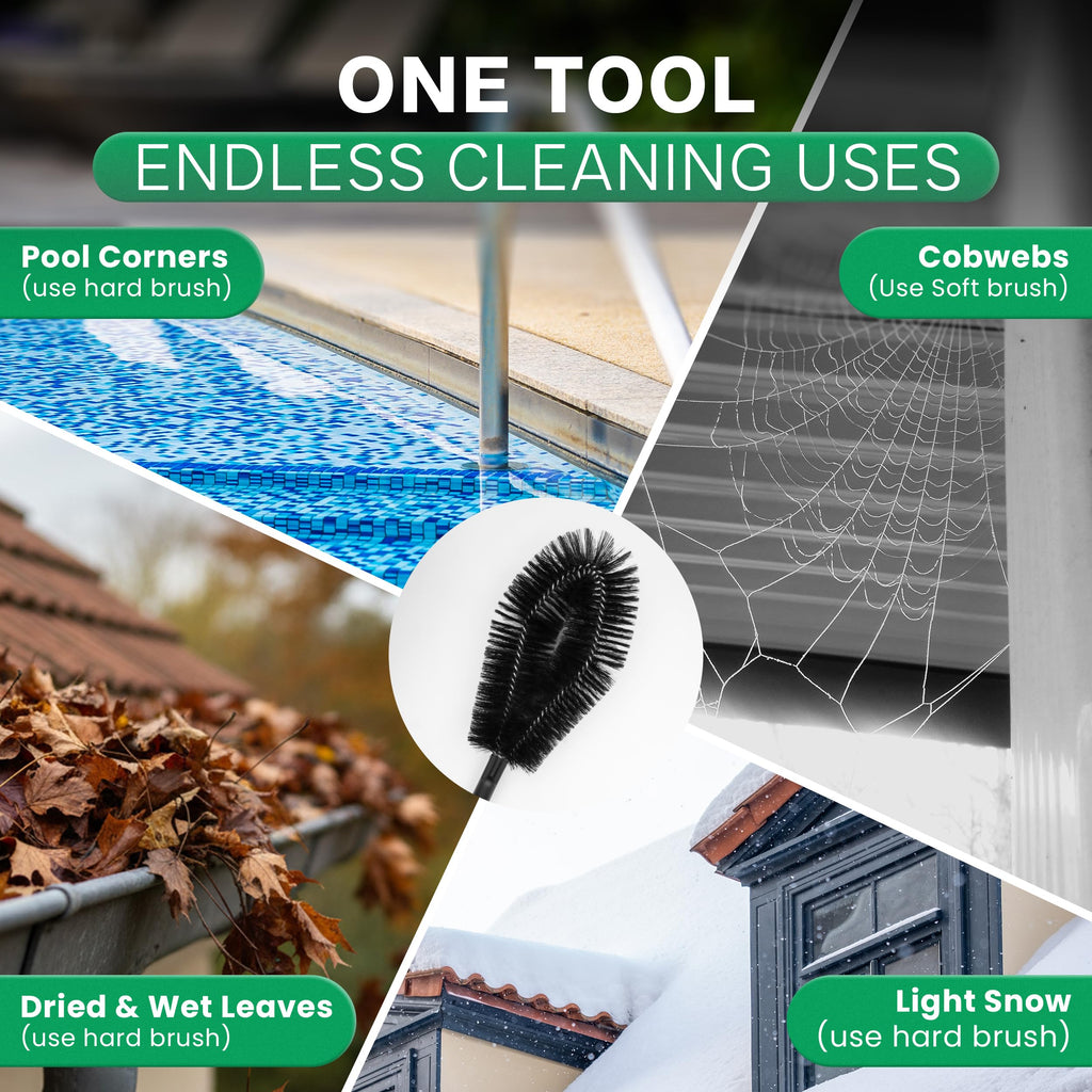 10.5 ft Adjustable Gutter Cleaning Tools with Pole B4770