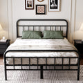 Queen Size Metal Bed Frame with Storage Space X580
