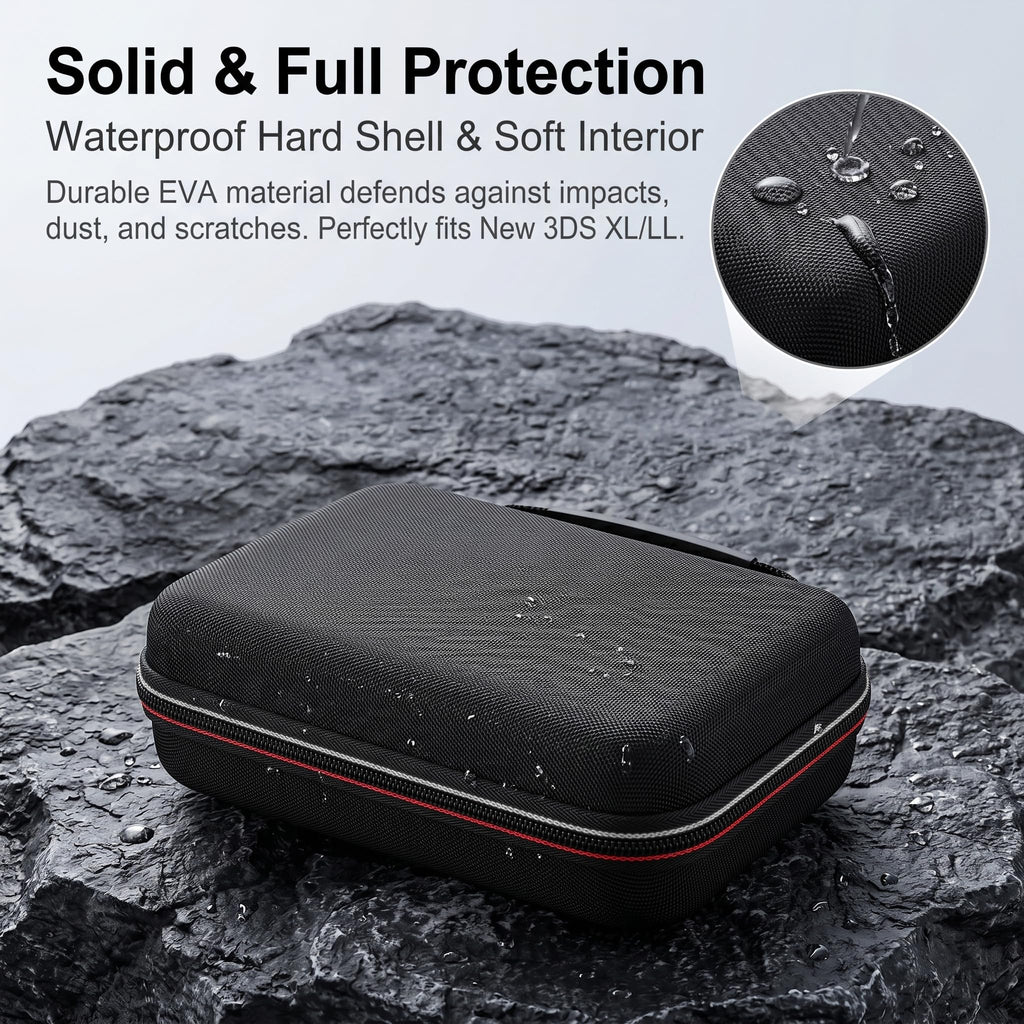 Carrying Case for New 3DS XL LL with Hard Shell and Charging Cable B718